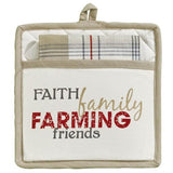 Park Designs Potholder Set with Pocket and Towel - Day on the Farm - FreeShippingAllOrders.com