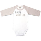 Pavilion Gift 6 - 12 Months 3/4 Sleeve Onesie - Night Life - FreeShippingAllOrders.com