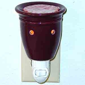 Plug - In Tart Burner - Burgundy - FreeShippingAllOrders.com