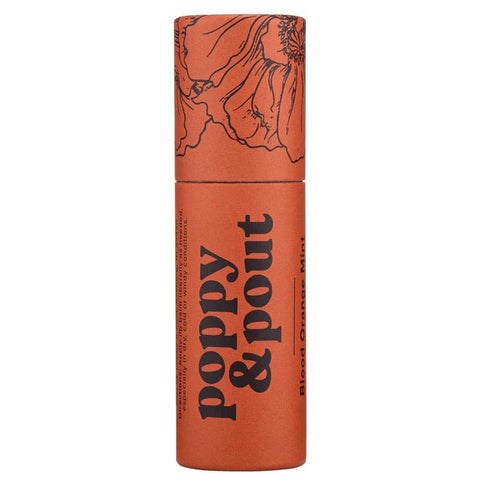 Poppy & Pout Lip Balm 0.3 Oz. - Blood Orange Mint - FreeShippingAllOrders.com