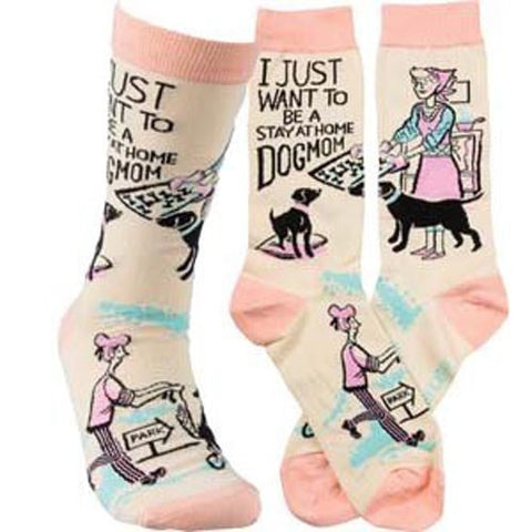 Primitives by Kathy Socks - Be A Stay At Home Dog Mom - FreeShippingAllOrders.com