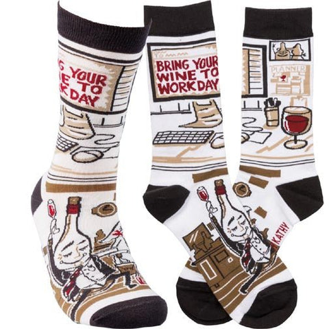 Primitives by Kathy Socks - Wine to Work - FreeShippingAllOrders.com