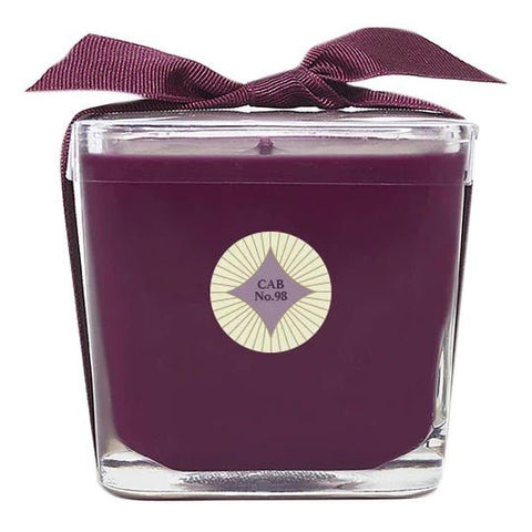 Scentations Square Glass Candle 10 Oz. - Cabernet - FreeShippingAllOrders.com