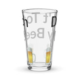 Shaker Pint Glass - Don't Touch My Beer! (all over print) - FreeShippingAllOrders.com