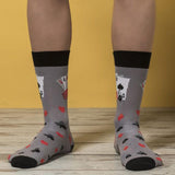 Socks n Socks Men's Crew Socks - Playing Cards - FreeShippingAllOrders.com