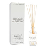 Sweet Water Decor Clear Reed Diffuser 3.5 Oz. - Mango and Coconut - FreeShippingAllOrders.com