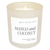 Sweet Water Decor Soy Candle Matte Jar 15 Oz. - Mango and Coconut - FreeShippingAllOrders.com