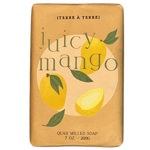 Terre a Terre Vegetable Soap 7 Oz. - Juicy Mango - FreeShippingAllOrders.com