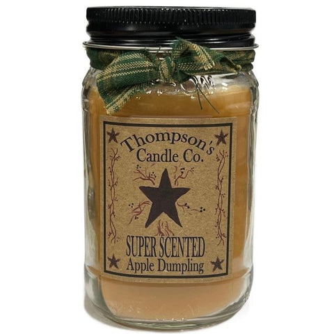 Thompson’s Candle Co. Mason Jar Candle 12 oz. - Apple Dumpling - FreeShippingAllOrders.com