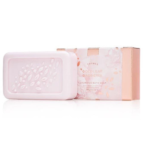 Thymes Luxurious Bath Soap 6.0 Oz. - Goldleaf Gardenia - FreeShippingAllOrders.com