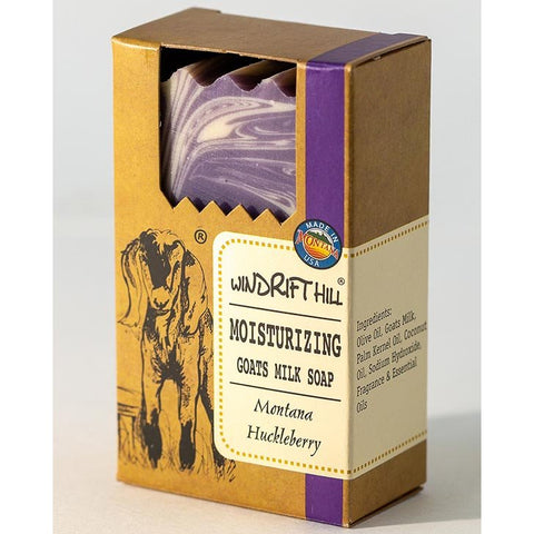 Windrift Hill Goat Milk Bar Soap 5 Oz. - Montana Huckleberry - FreeShippingAllOrders.com