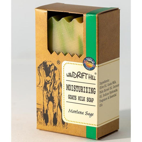 Windrift Hill Goat Milk Bar Soap 5 Oz. - Montana Sage - FreeShippingAllOrders.com