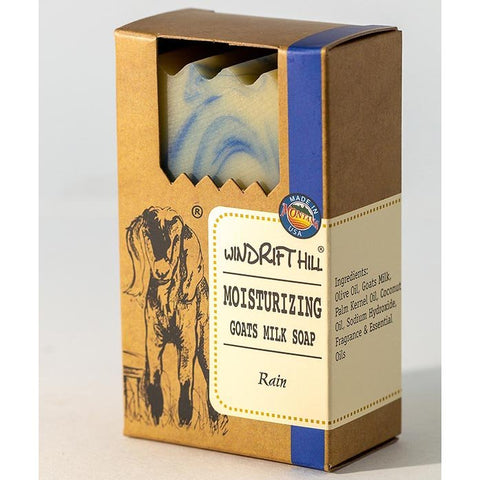 Windrift Hill Goat Milk Bar Soap 5 Oz. - Rain - FreeShippingAllOrders.com