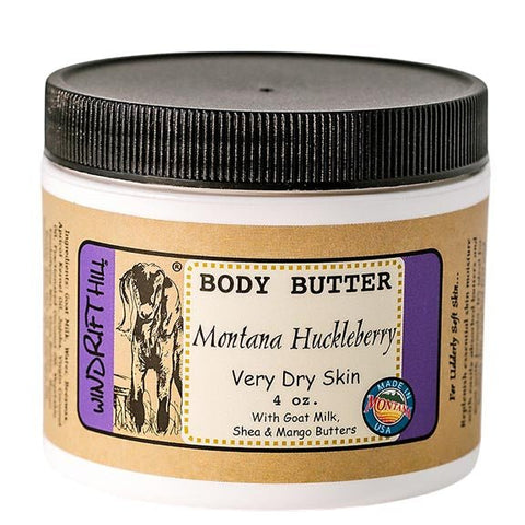Windrift Hill Goat Milk Body Butter 4 Oz. - Montana Huckleberry - FreeShippingAllOrders.com