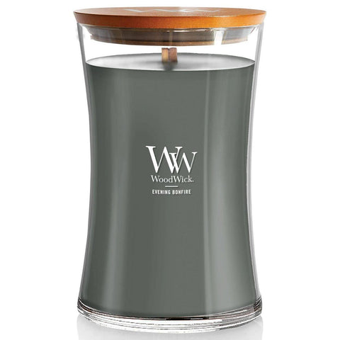 Woodwick Candle 22 Oz. - Evening Bonfire - FreeShippingAllOrders.com