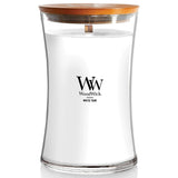 Woodwick Candle 22 Oz. - White Teak - FreeShippingAllOrders.com