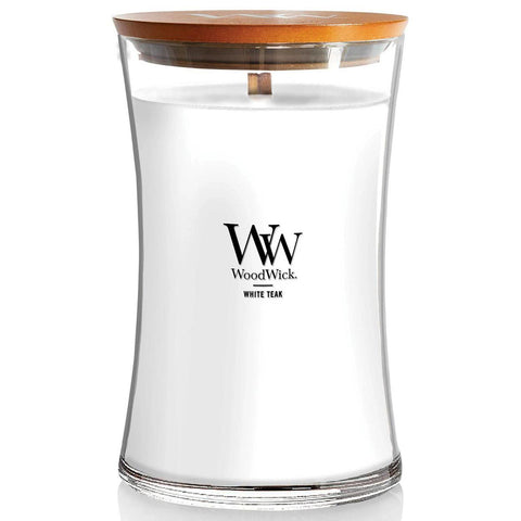 Woodwick Candle 22 Oz. - White Teak - FreeShippingAllOrders.com