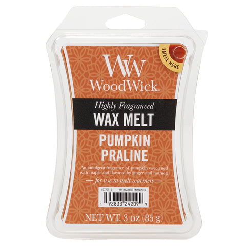 Woodwick Wax Melt 3 Oz. - Pumpkin Praline - FreeShippingAllOrders.com