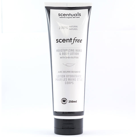Scentuals 100% Natural Hand & Body Lotion 250 ml - Scentfree at FreeShippingAllOrders.com - Scentuals - Hand Lotion