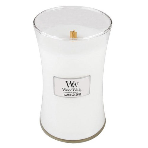 Woodwick Candle 22 Oz. - Island Coconut at FreeShippingAllOrders.com - Woodwick Candles - Candles