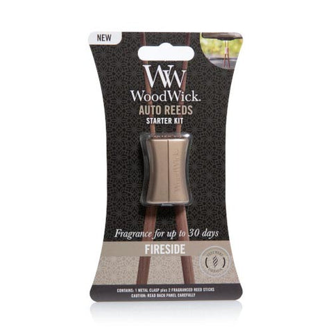 Woodwick Auto Reeds Starter Kit - Fireside at FreeShippingAllOrders.com - Woodwick Candles - Car Air Fresheners