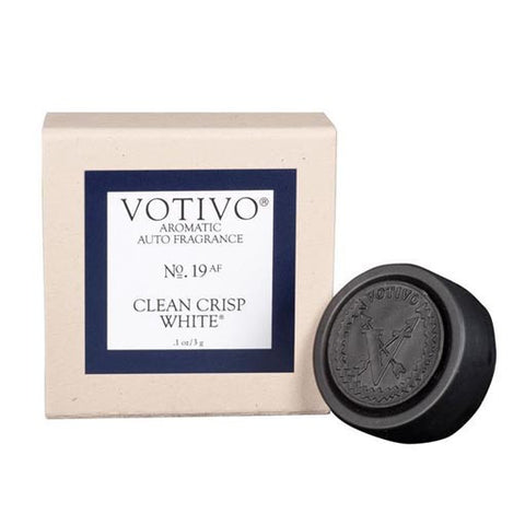 Votivo Aromatic Auto Fragrance No. 19 - Clean Crisp White at FreeShippingAllOrders.com - Votivo - Car Air Fresheners