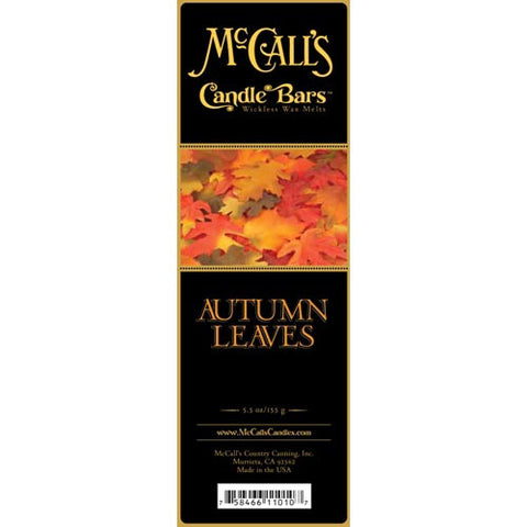 McCall's Candles Candle Bar 5.5 oz. - Autumn Leaves at FreeShippingAllOrders.com - McCall's Candles - Wax Melts