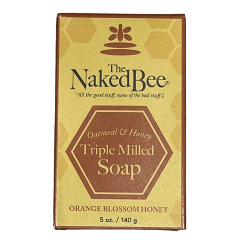 Naked Bee Oatmeal & Honey Triple Milled Bar Soap 5 Oz. - Orange Blossom Honey at FreeShippingAllOrders.com - Naked Bee - Bar Soaps