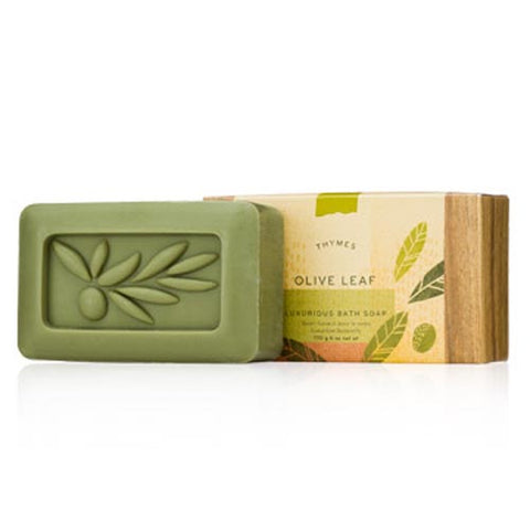 Thymes Luxurious Bath Soap 6 Oz. - Olive Leaf at FreeShippingAllOrders.com - Thymes - Bar Soaps