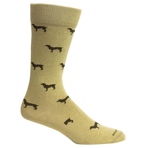 Brown Dog Hosiery Men's Socks - Beau Khaki at FreeShippingAllOrders.com - Brown Dog Hosiery - Socks