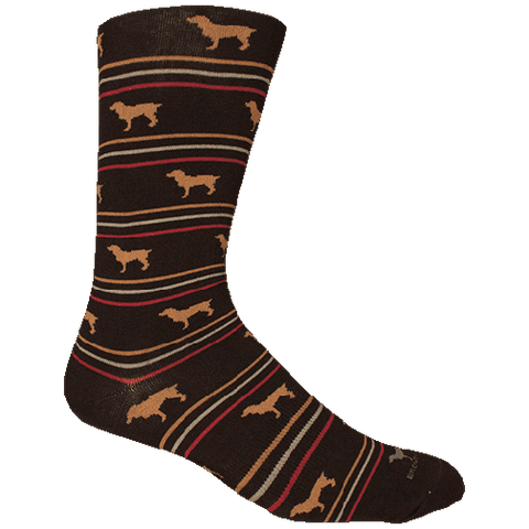 Brown Dog Hosiery Men's Socks - Boykin Stripe Black at FreeShippingAllOrders.com - Brown Dog Hosiery - Socks