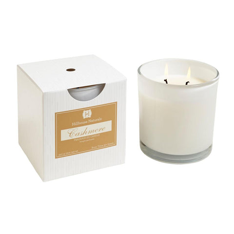 Hillhouse Naturals 2-Wick Candle in White Box 12 Oz. - Cashmere at FreeShippingAllOrders.com - Hillhouse Naturals - Candles