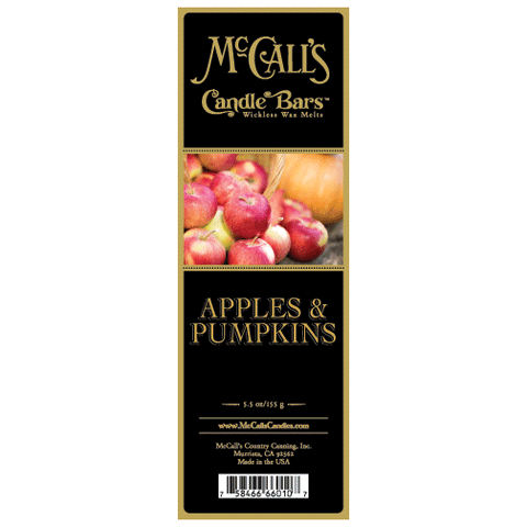 McCall's Candles Candle Bar 5.5 oz. - Apples & Pumpkins at FreeShippingAllOrders.com - McCall's Candles - Wax Melts