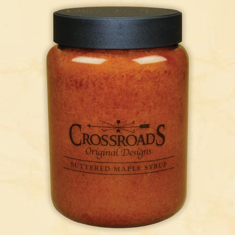 Crossroads Classic Candle 26 Oz. - Buttered Maple Syrup at FreeShippingAllOrders.com - Crossroads - Candles