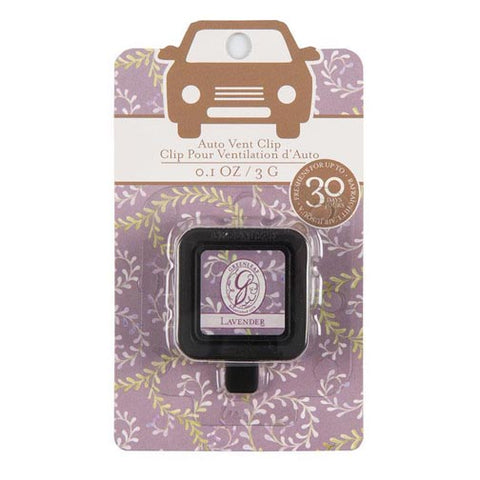 Greenleaf Auto Vent Clip - Lavender at FreeShippingAllOrders.com - Greenleaf Gifts - Car Air Fresheners