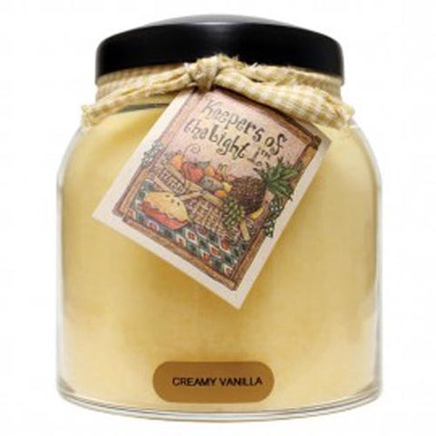 Keepers of the Light Papa Jar - Creamy Vanilla at FreeShippingAllOrders.com - Keepers of the Light - Candles