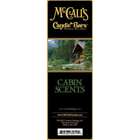 McCall's Candles Candle Bar 5.5 oz. - Cabin Scents at FreeShippingAllOrders.com - McCall's Candles - Wax Melts
