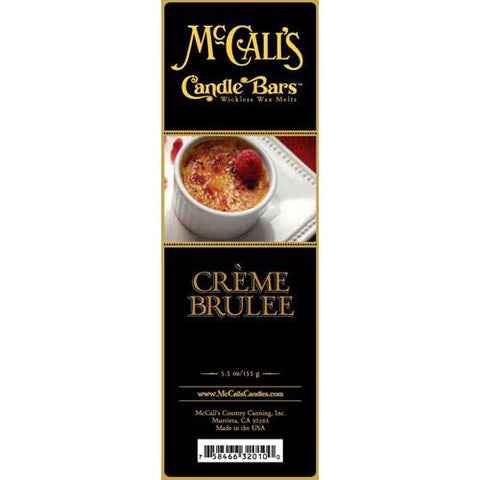 McCall's Candles Candle Bar 5.5 oz. - Creme Brulee at FreeShippingAllOrders.com - McCall's Candles - Wax Melts