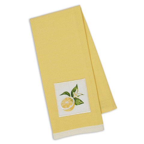 Design Imports Kitchen Towel - Lemon Sliced Embellished at FreeShippingAllOrders.com - Design Imports - Kitchen Towels