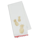 Design Imports Kitchen Towel - Pineapple Pompom Printed at FreeShippingAllOrders.com - Design Imports - Kitchen Towels