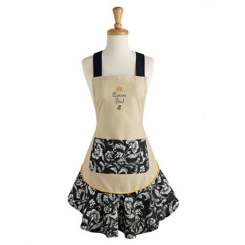 Design Imports Apron - Queen Bee Embroidered Ruffle at FreeShippingAllOrders.com - Design Imports - Apron