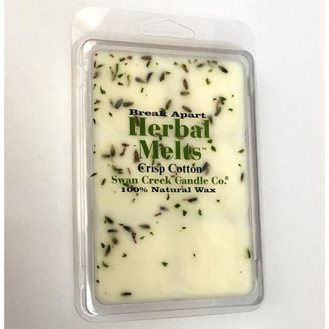 Swan Creek Candle Soy Drizzle Melt 5.25 Oz. - Crisp Cotton at FreeShippingAllOrders.com - Swan Creek Candles - Wax Melts