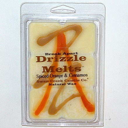 Swan Creek Candle Soy Drizzle Melt 5.25 Oz. - Spiced Orange & Cinnamon at FreeShippingAllOrders.com - Swan Creek Candles - Wax Melts