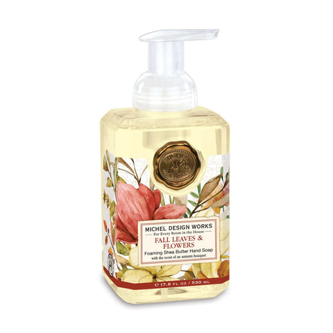 Michel Design Works Foaming Shea Butter Hand Soap 17.8 Oz. - Fall Leaves & Flowers at FreeShippingAllOrders.com - Michel Design Works - Hand Soap