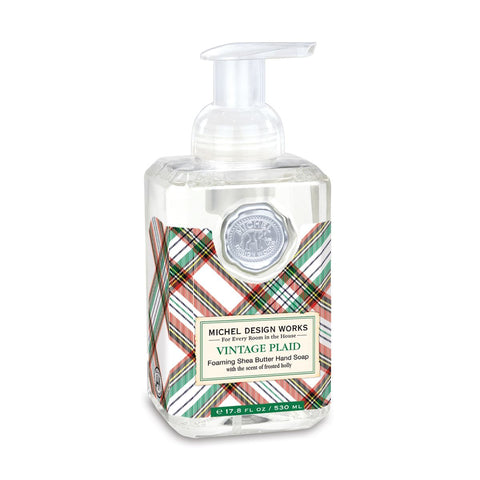 Michel Design Works Foaming Shea Butter Hand Soap 17.8 Oz. - Vintage Plaid at FreeShippingAllOrders.com - Michel Design Works - Hand Soap