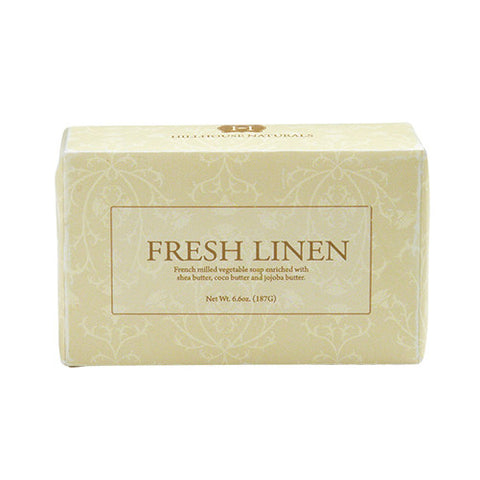 Hillhouse Naturals French Milled Soap 6.6 Oz. - Fresh Linen at FreeShippingAllOrders.com - Hillhouse Naturals - Bar Soaps