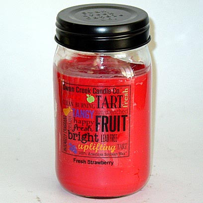 Swan Creek 100% Soy 24 Oz. Jar Candle - Fresh Strawberry at FreeShippingAllOrders.com - Swan Creek Candles - Candles