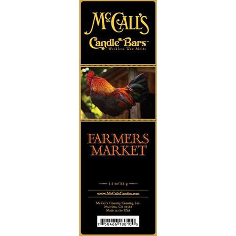 McCall's Candles Candle Bar 5.5 oz. - Farmers Market at FreeShippingAllOrders.com - McCall's Candles - Wax Melts