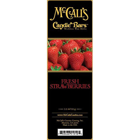 McCall's Candles Candle Bar 5.5 oz. - Fresh Strawberries at FreeShippingAllOrders.com - McCall's Candles - Wax Melts