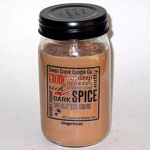 Swan Creek 100% Soy 24 Oz. Jar Candle - Gingerbread at FreeShippingAllOrders.com - Swan Creek Candles - Candles